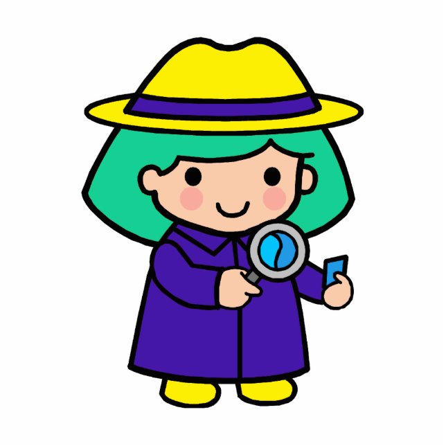 Investigator girl statuette (Front)