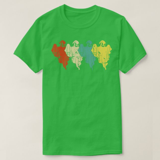 Investigator Halloween Vintage Ghost Hunting T-Shirt (Design Front)
