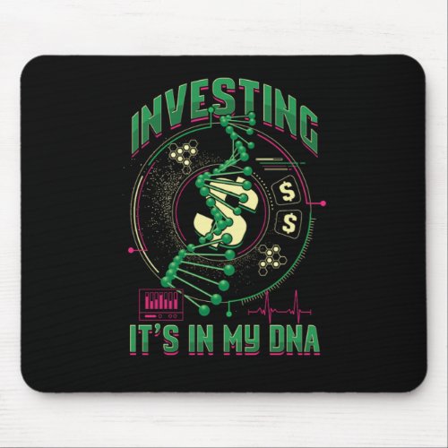 Investing Its My DNA Money Stocks Investors Gift Mouse Pad