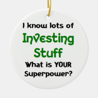 investing stuff ceramic ornament