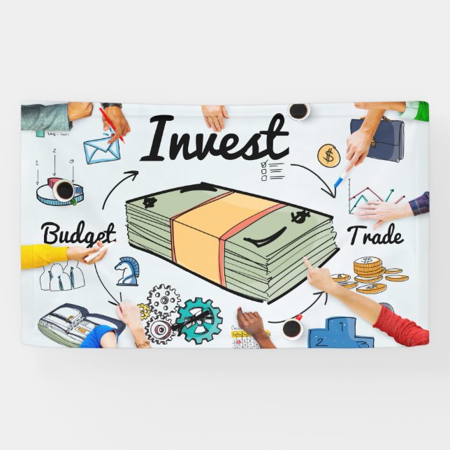 Investing Trading Stock Market Cryptocurrency Banner (Horizontal)