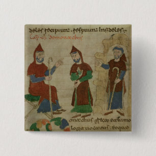 Investiture Benedictine Monk, from 'De Pinback Button