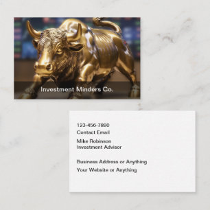 Investment Advisor Stock Market Business Cards