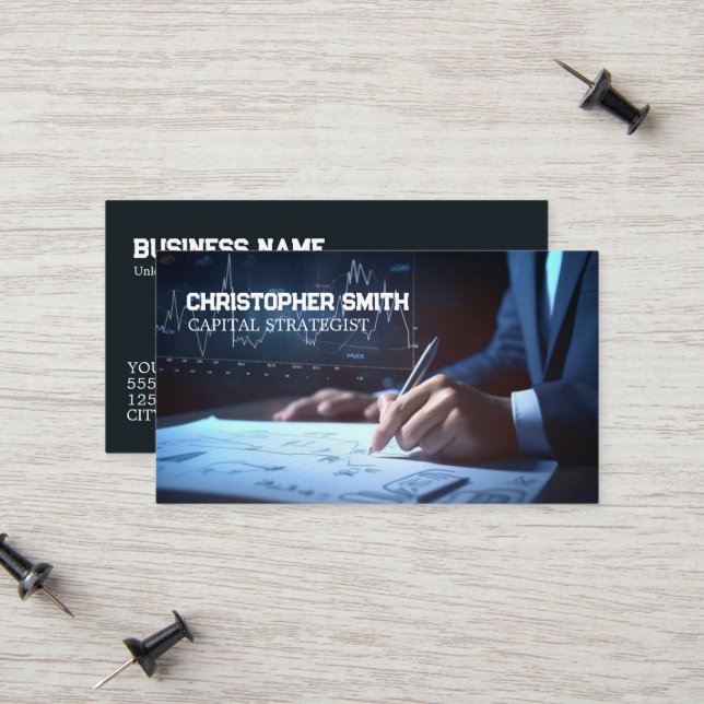 Investment Banker Finance Calling Card (Front/Back In Situ)