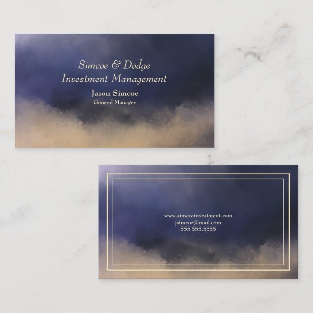 Investment Consultant Business Card (Front/Back)