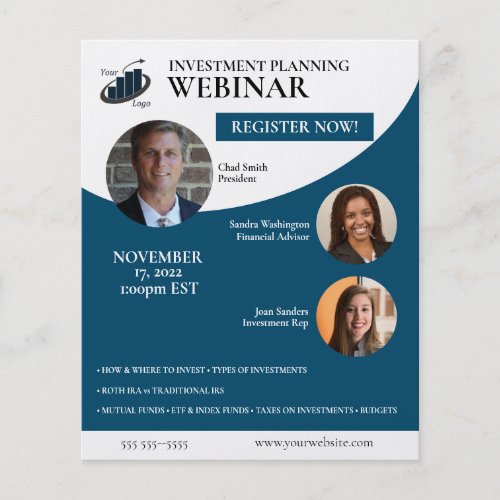 Investment Planning Webinar Flyer