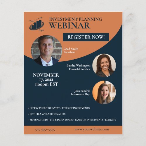 Investment Planning Webinar Flyer