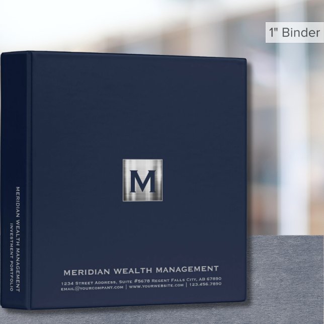 Investment Portfolio Binder Initial Logo Emblem (Creator Uploaded)