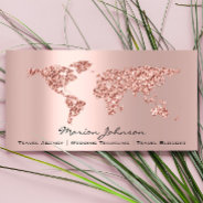 Investments Finance Wedding Traveling World Rose Business Card at Zazzle