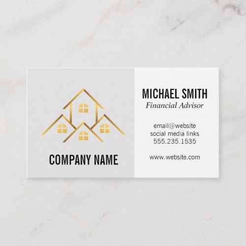 Investments  Real Estate Property Business Card