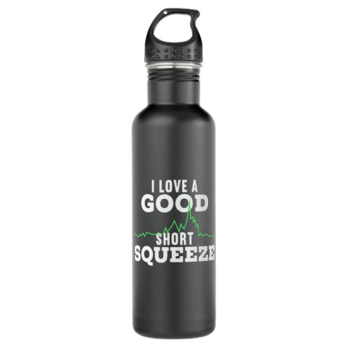 Investor A Good Short Squeeze Stainless Steel Water Bottle