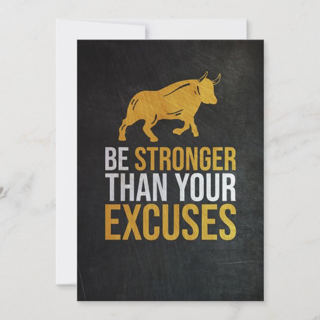 Investor Be Stronger Than Your Excuses Save The Date (Front)