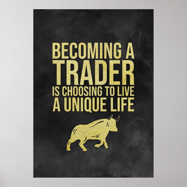 Investor Becoming A Trader Poster (Front)