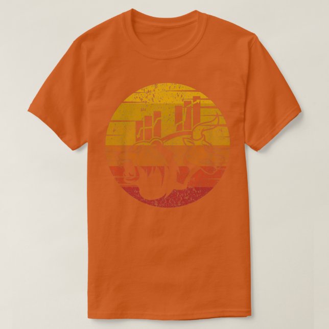 Investor Bull Bear Day Trader Broker Stock Market  T-Shirt (Design Front)
