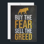Investor Buy Fear Sell Greed Trader Save The Date<br><div class="desc">Investor Buy Fear Sell Greed Trader</div>