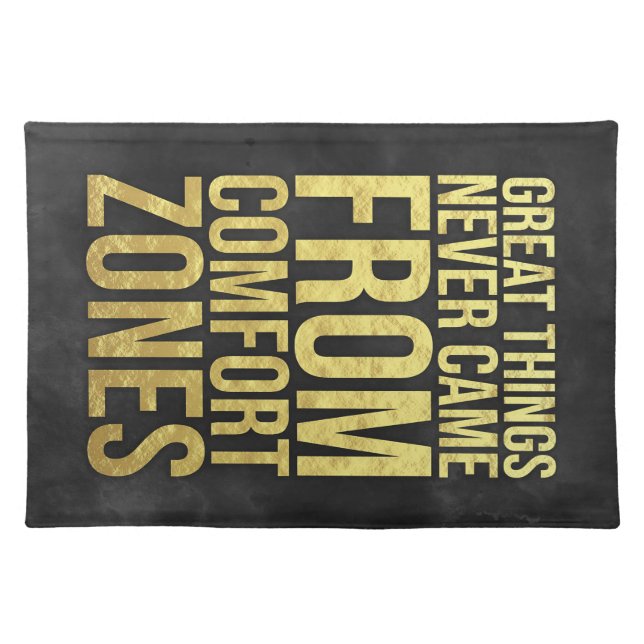 Investor Comfort Zones Cloth Placemat (Front)