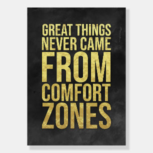 Investor Comfort Zones Foam Board