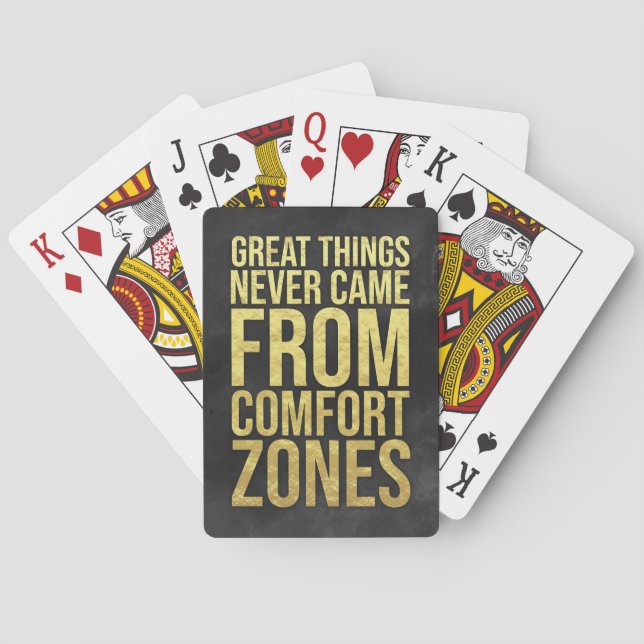 Investor Comfort Zones Poker Cards (Back)