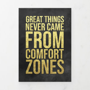 Investor Comfort Zones Tri-Fold Card