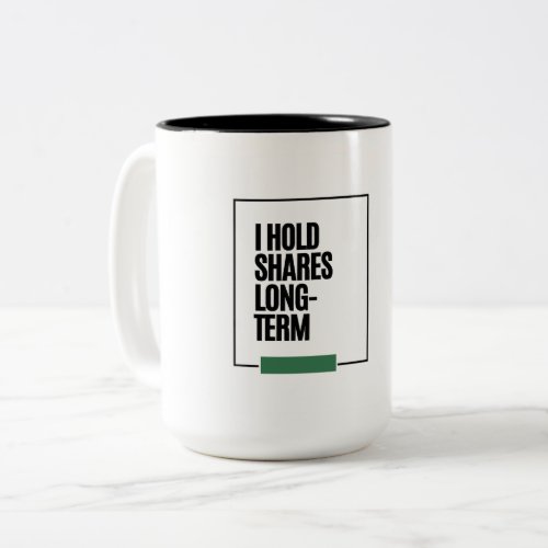 Investor drinkwares – Unique Stock Market Gift Two-Tone Coffee Mug