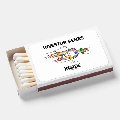 Investor Genes Inside DNA Replication Geek Humor Matchboxes