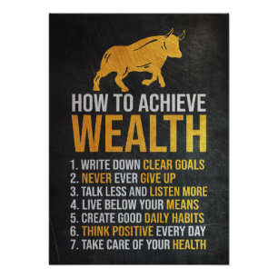 Investor How To Achieve Wealth Photo Print