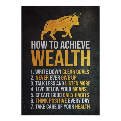 Investor How To Achieve Wealth Photo Print