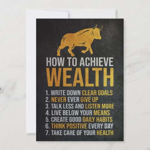 Investor How To Achieve Wealth Save The Date