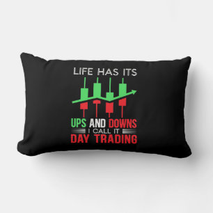 Investor I Call It Day Trading Lumbar Pillow