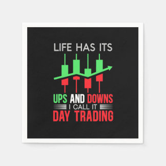 Investor I Call It Day Trading Napkins