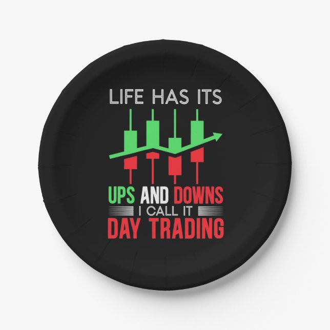 Investor I Call It Day Trading Paper Plates (Front)