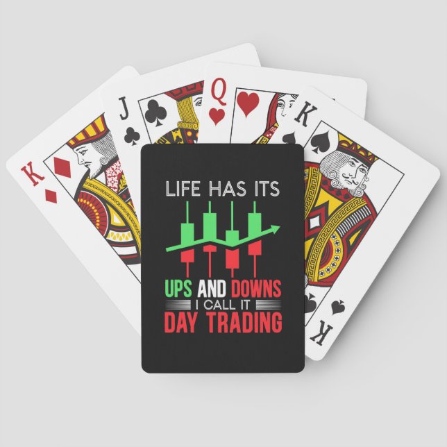 Investor I Call It Day Trading Poker Cards (Back)