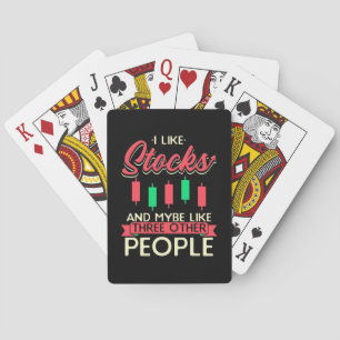 Investor I Like Stocks Poker Cards