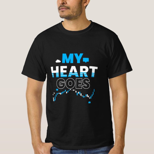 Investor My Heart Goes Chart T-Shirt (Front)