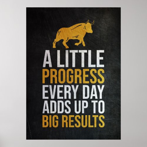 Investor Progress Big Results Poster