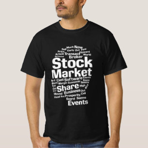Investor Stock Market Words Head T-Shirt