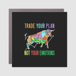 Investor Trade Your Plan Car Magnet