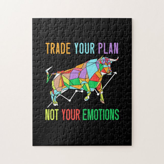 Investor Trade Your Plan Jigsaw Puzzle (Vertical)