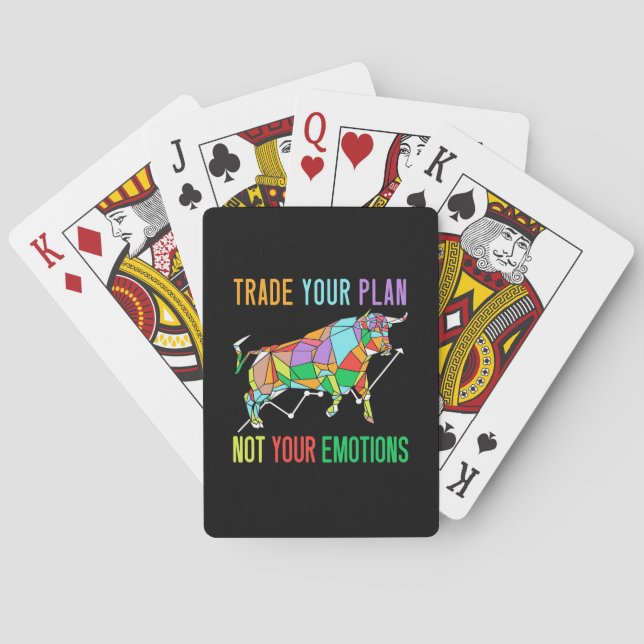Investor Trade Your Plan Poker Cards (Back)