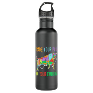 Investor Trade Your Plan Stainless Steel Water Bottle