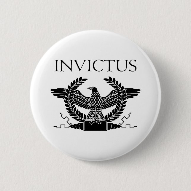 Invictus Black Eagle Button (Front)