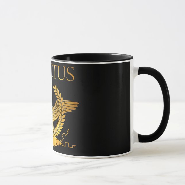 invictus golden logo mug (Right)