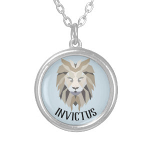 Invictus latin for "unconquered" necklace