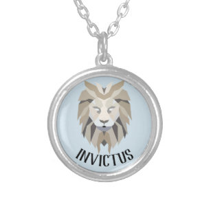 Invictus latin for "unconquered" necklace