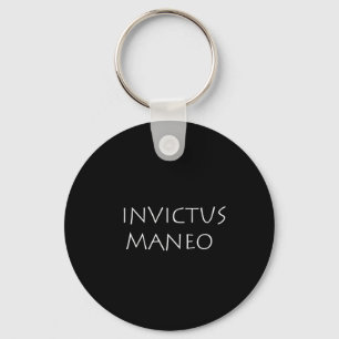 Invictus maneo keychain