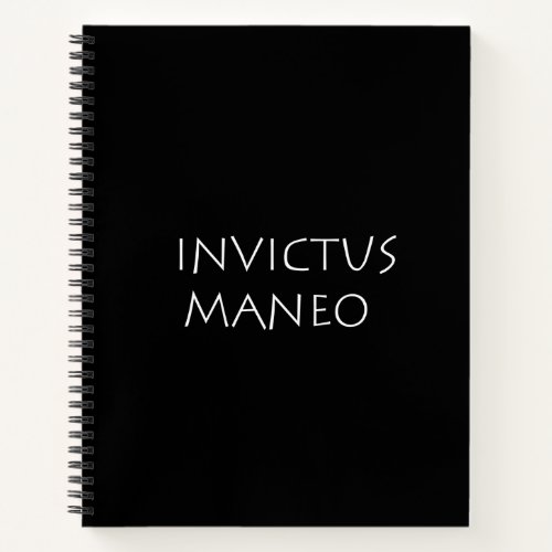 Invictus maneo notebook