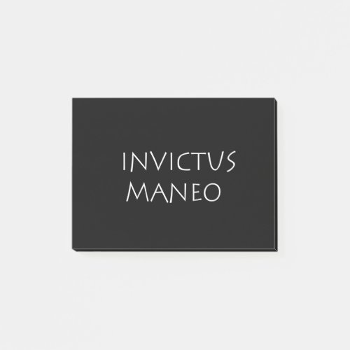 Invictus maneo post_it notes