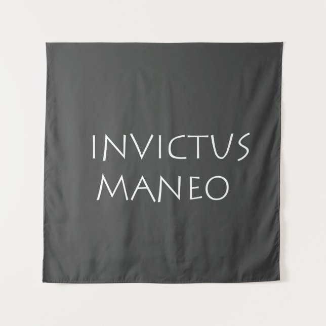 Invictus maneo tapestry (Front)