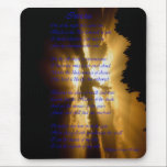 Invictus Mouse Pad<br><div class="desc">Invictus poem on sunset picture</div>