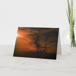 Invictus Poem, A Will to Survive Card